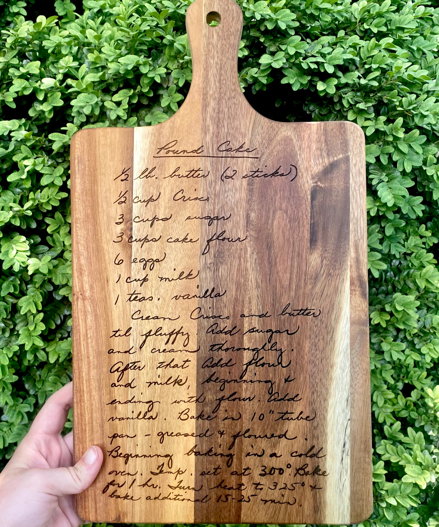 Medium Custom Recipe Board