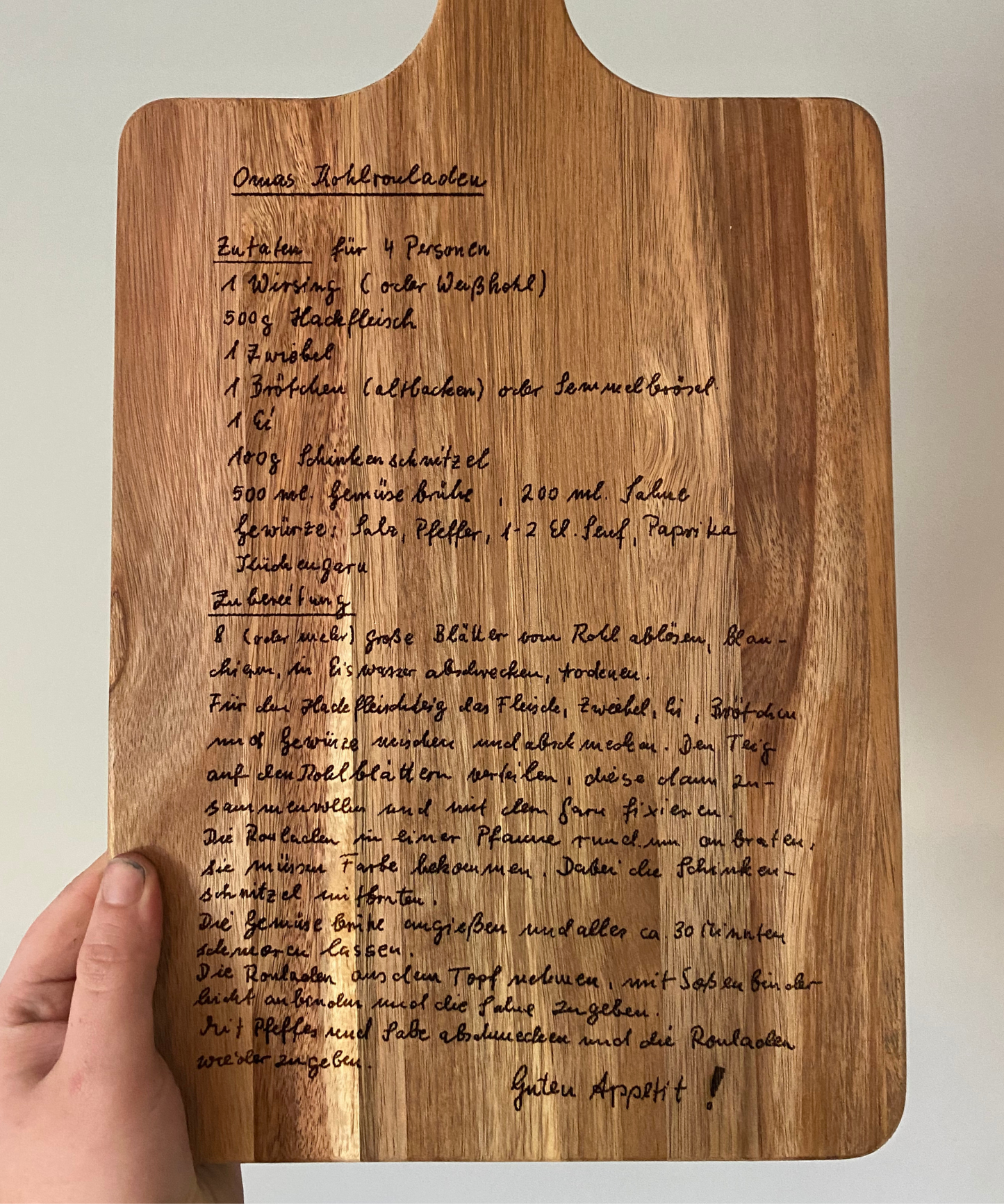 Medium Custom Recipe Board